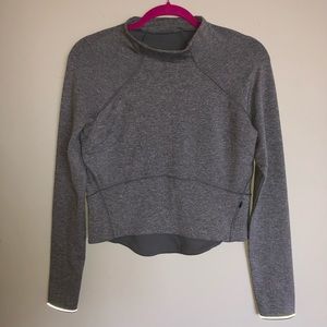 grey lululemon cropped sweater